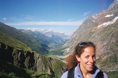 Dawn hiking Mont Blanc